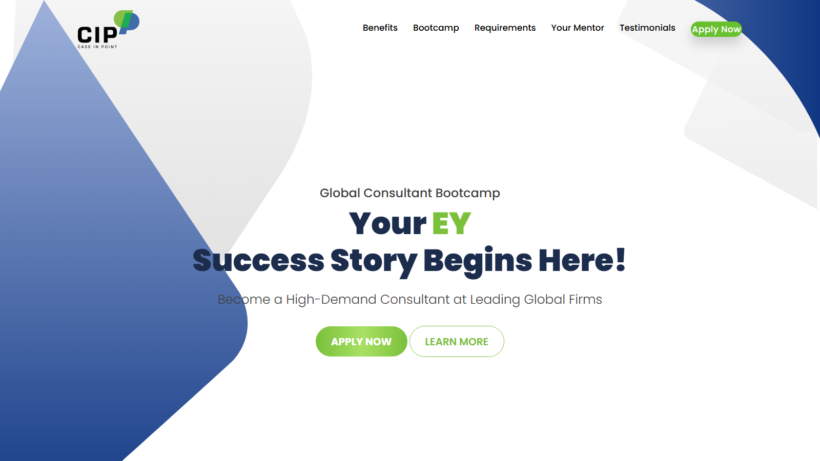 Go Case In Point project interface