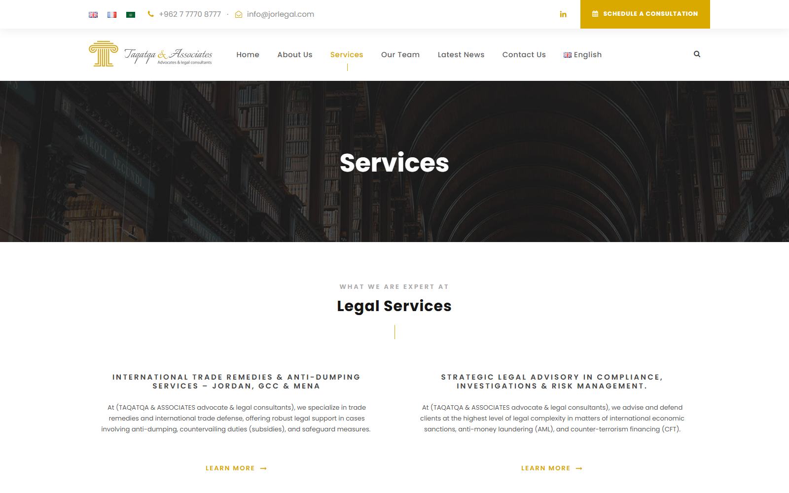 JorLegal project interface