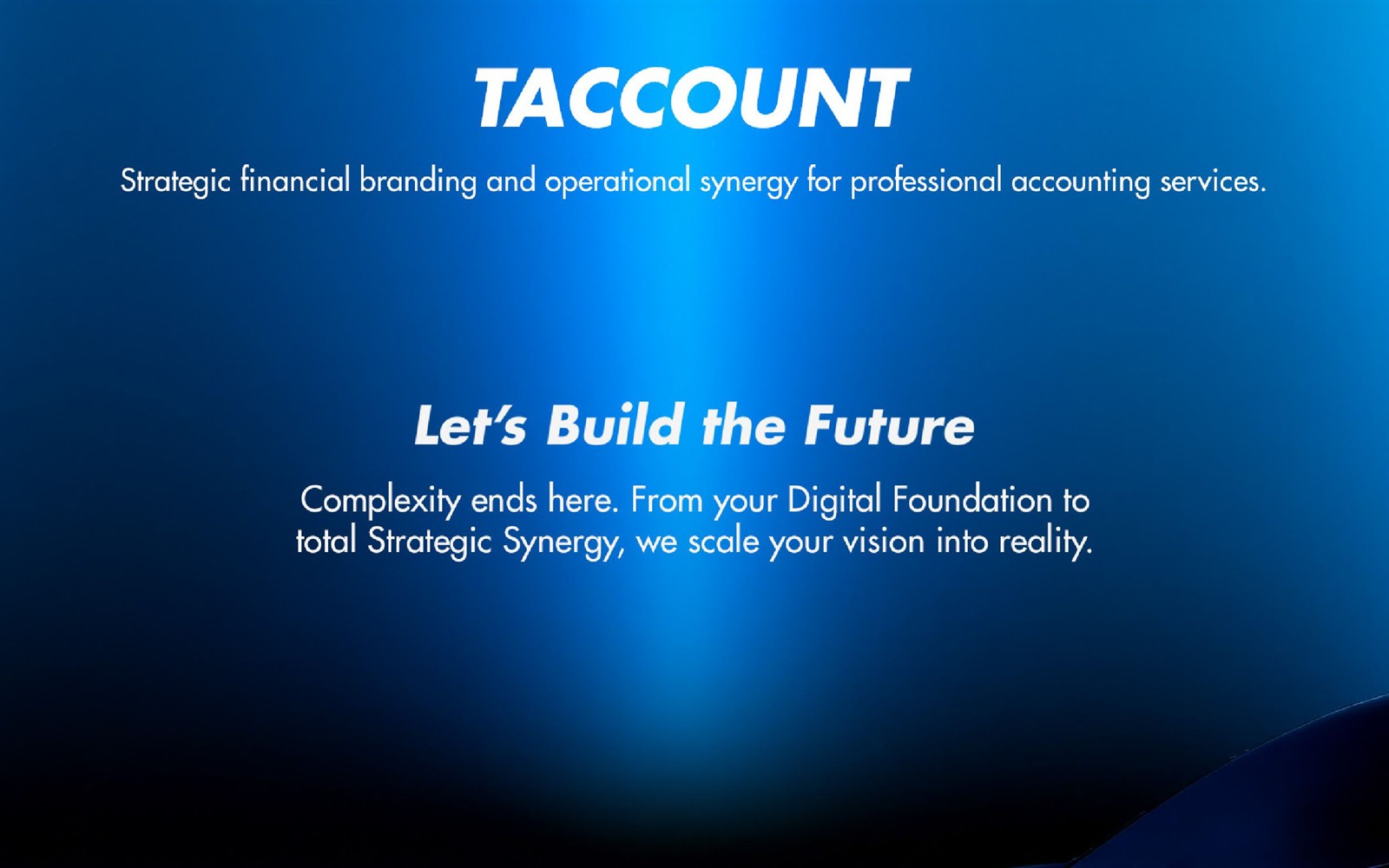 Taccount project interface